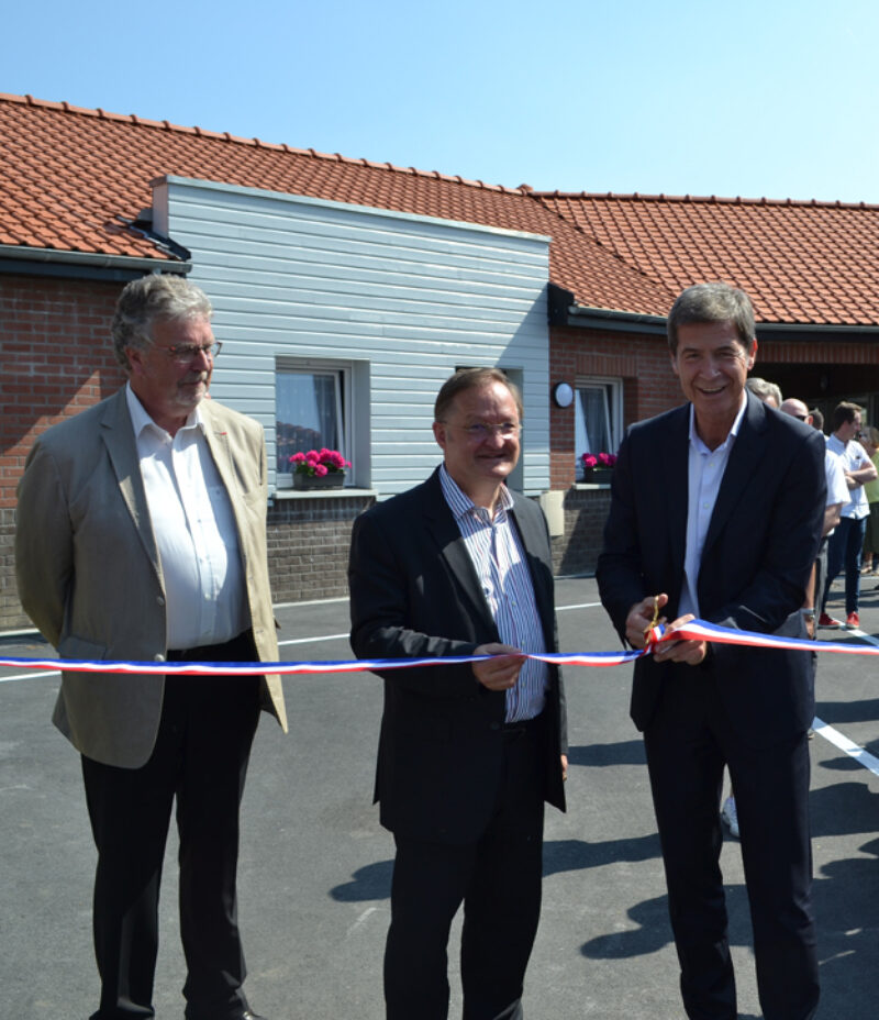 Construction - Inauguration de la Résidence les Tournesols à Lesquin : béguinage de 14 logements