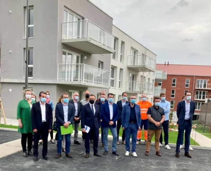 Construction - Visite de chantier de la résidence rue Barbot à St Laurent Blangy