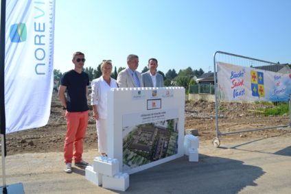 Pose de première pierre Biache-Saint-Vaast